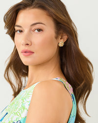 The “Harlillyquin” Stud Earrings by Lilly Pulitzer