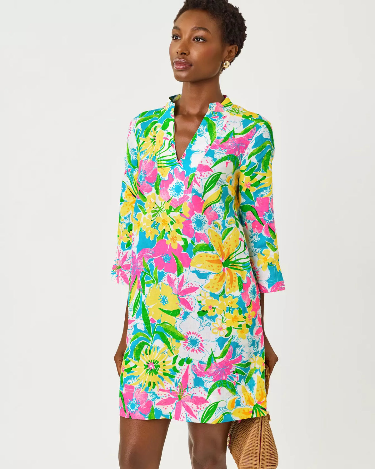 The "Lovely Lilly" Annadetta Linen Tunic Dress by Lilly Pulitzer