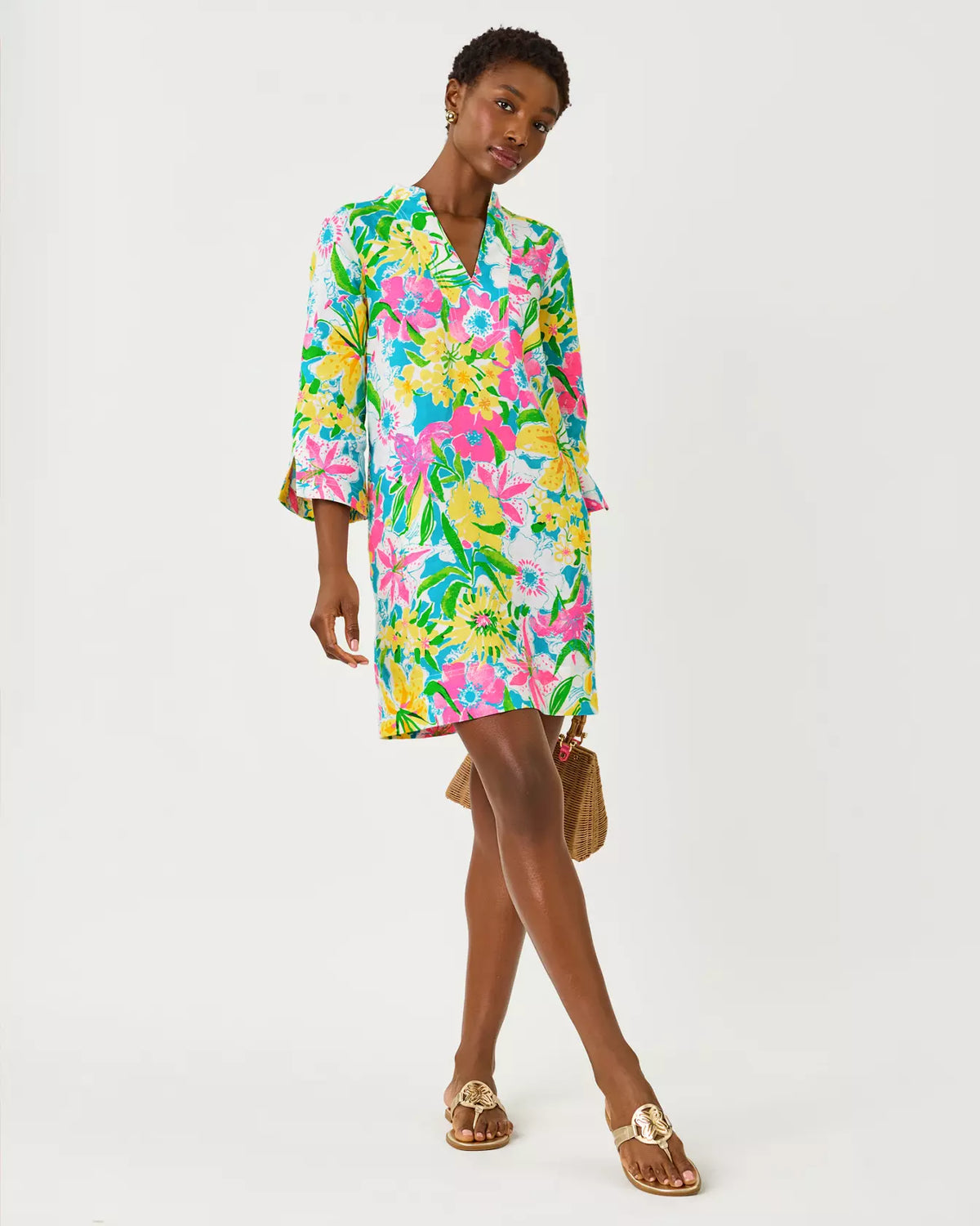 The "Lovely Lilly" Annadetta Linen Tunic Dress by Lilly Pulitzer