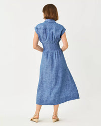 The "Tonya" Linen Midi Shirtdress by Lilly Pulitzer