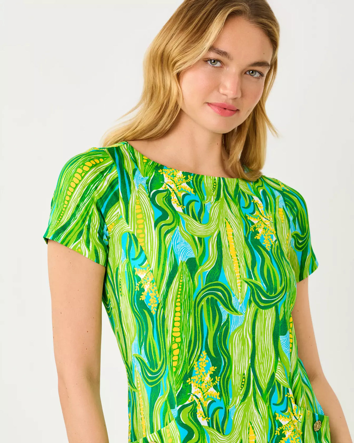 The "Sweet Corn" UPF 50+ Chelle Dress by Lilly Pulitzer