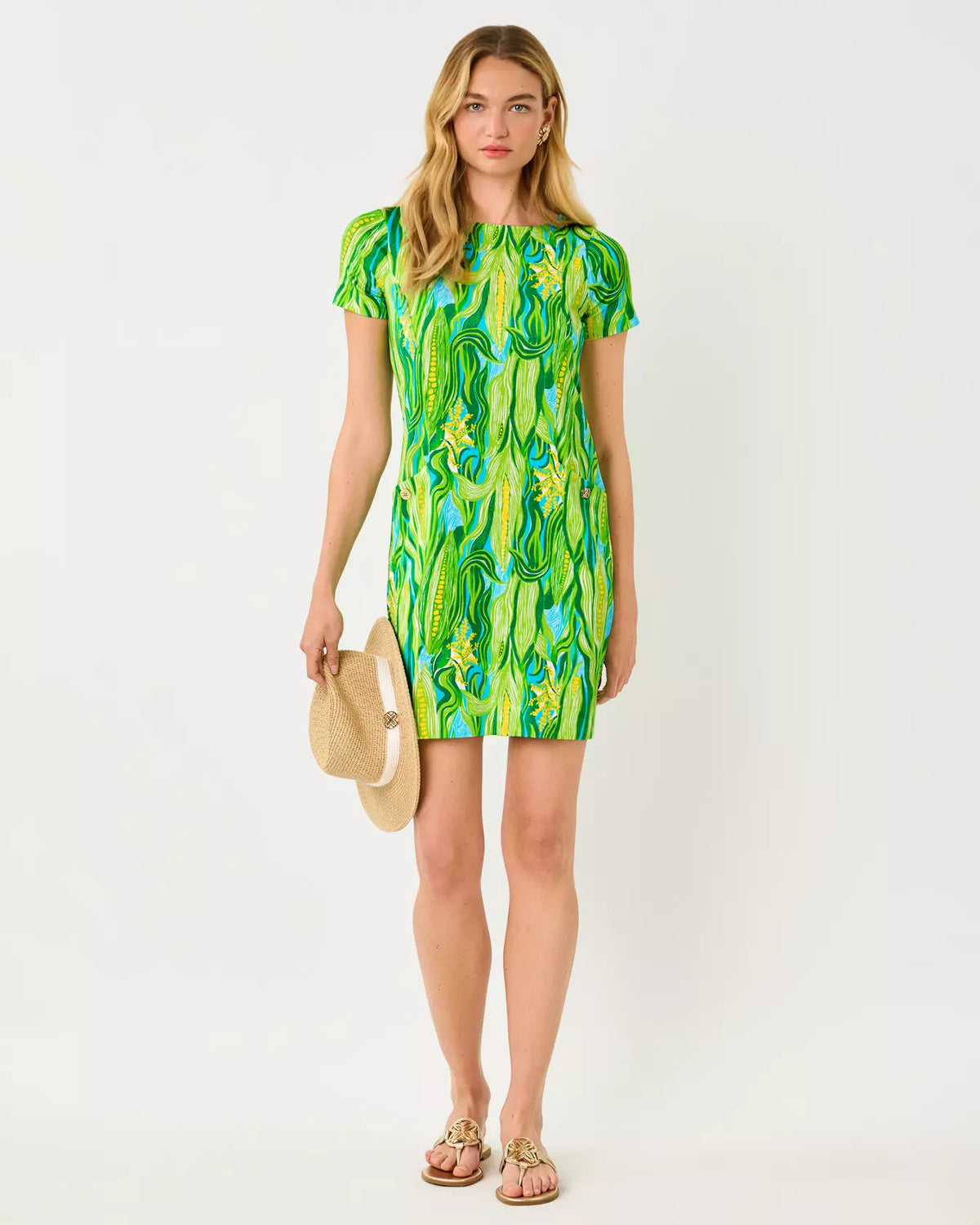 The "Sweet Corn" UPF 50+ Chelle Dress by Lilly Pulitzer