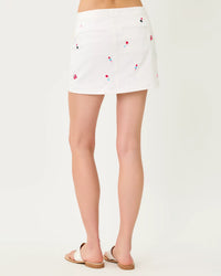 The "It's A 250th Celebration" Colette Denim Skort by Lilly Pulitzer