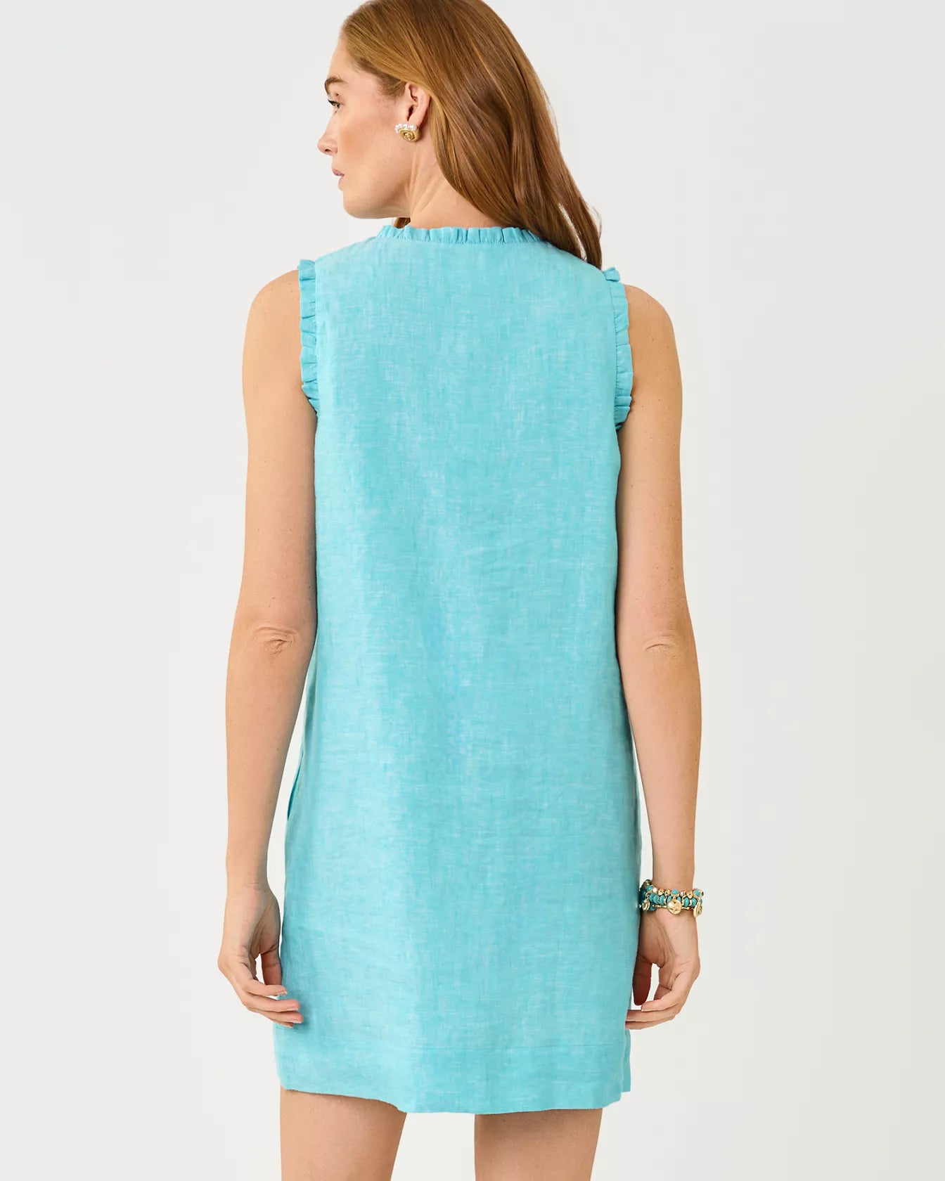 The "Capri Blue" Kavalla Linen Dress by Lilly Pulitzer