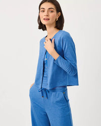 The "Heathered Merriweather Blue" UPF 50+ Kai Cardigan by Lilly Pulitzer