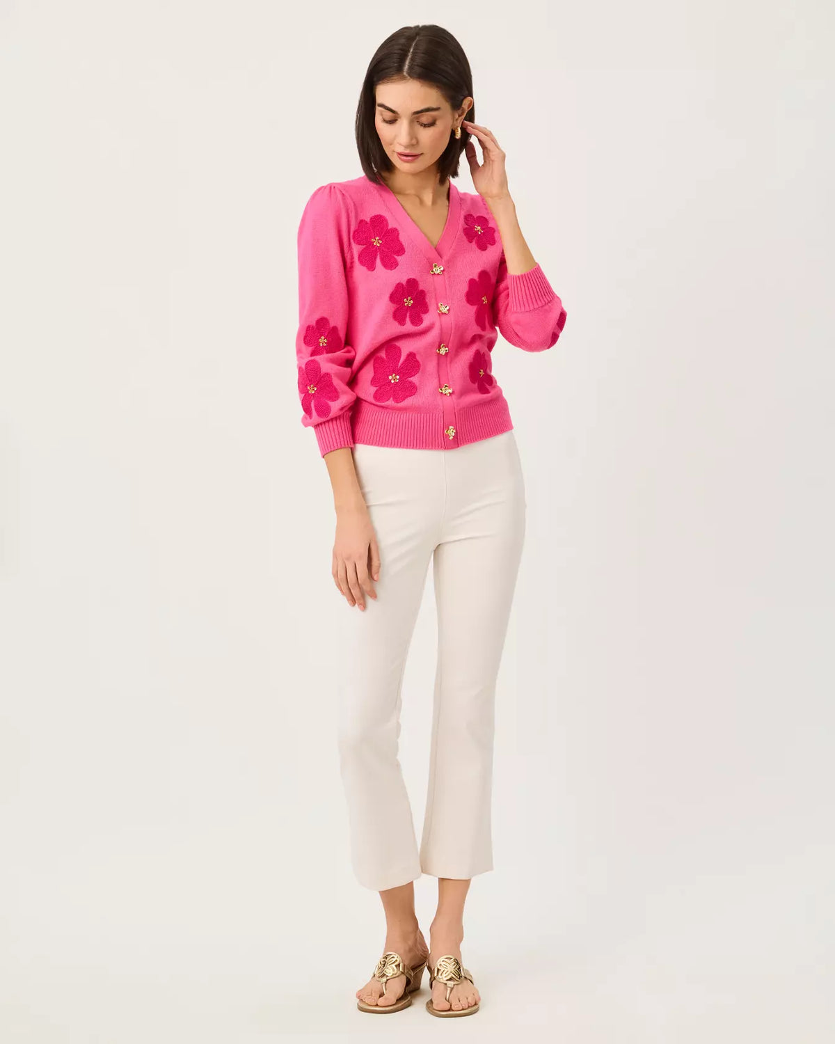 The "Coconut" 26" Kynlee Bi-Stretch Pant by Lilly Pulitzer