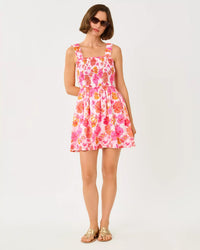 The "Pansy Fansy" Hadley Skirted Romper by Lilly Pulitzer