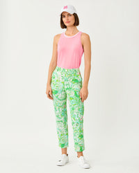 The "Conch Shell Pink" UPF 50+ Luxletic Westley Cutout Tank by Lilly Pulitzer