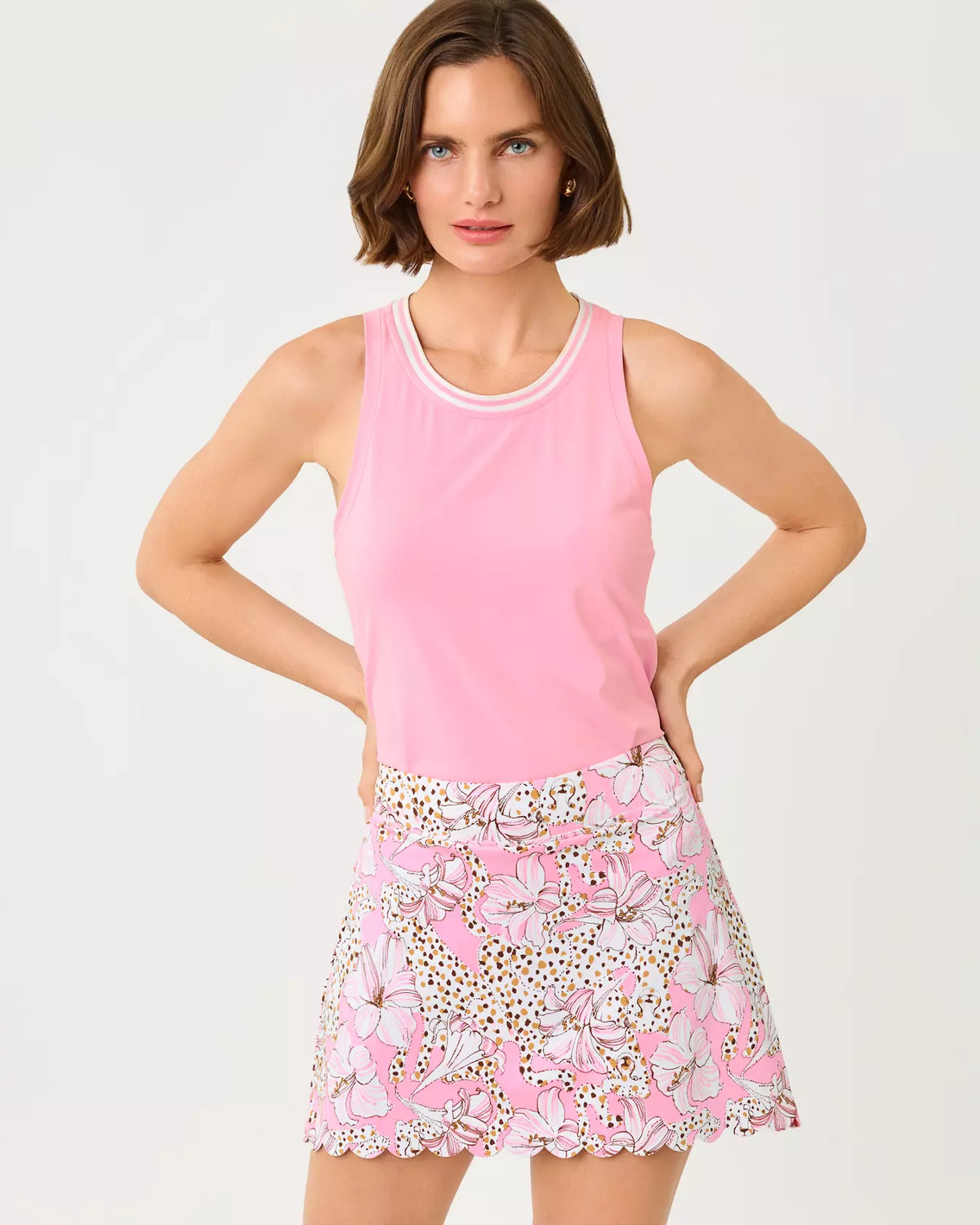 The "Wildness" UPF 50+ Luxletic Meena Scallop Skort by Lilly Pulitzer