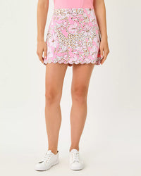 The "Wildness" UPF 50+ Luxletic Meena Scallop Skort by Lilly Pulitzer