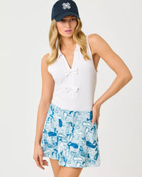 The "Thar She Blows" UPF 50+ Luxletic Aila Skort by Lilly Pulitzer