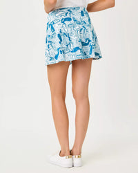 The "Thar She Blows" UPF 50+ Luxletic Aila Skort by Lilly Pulitzer