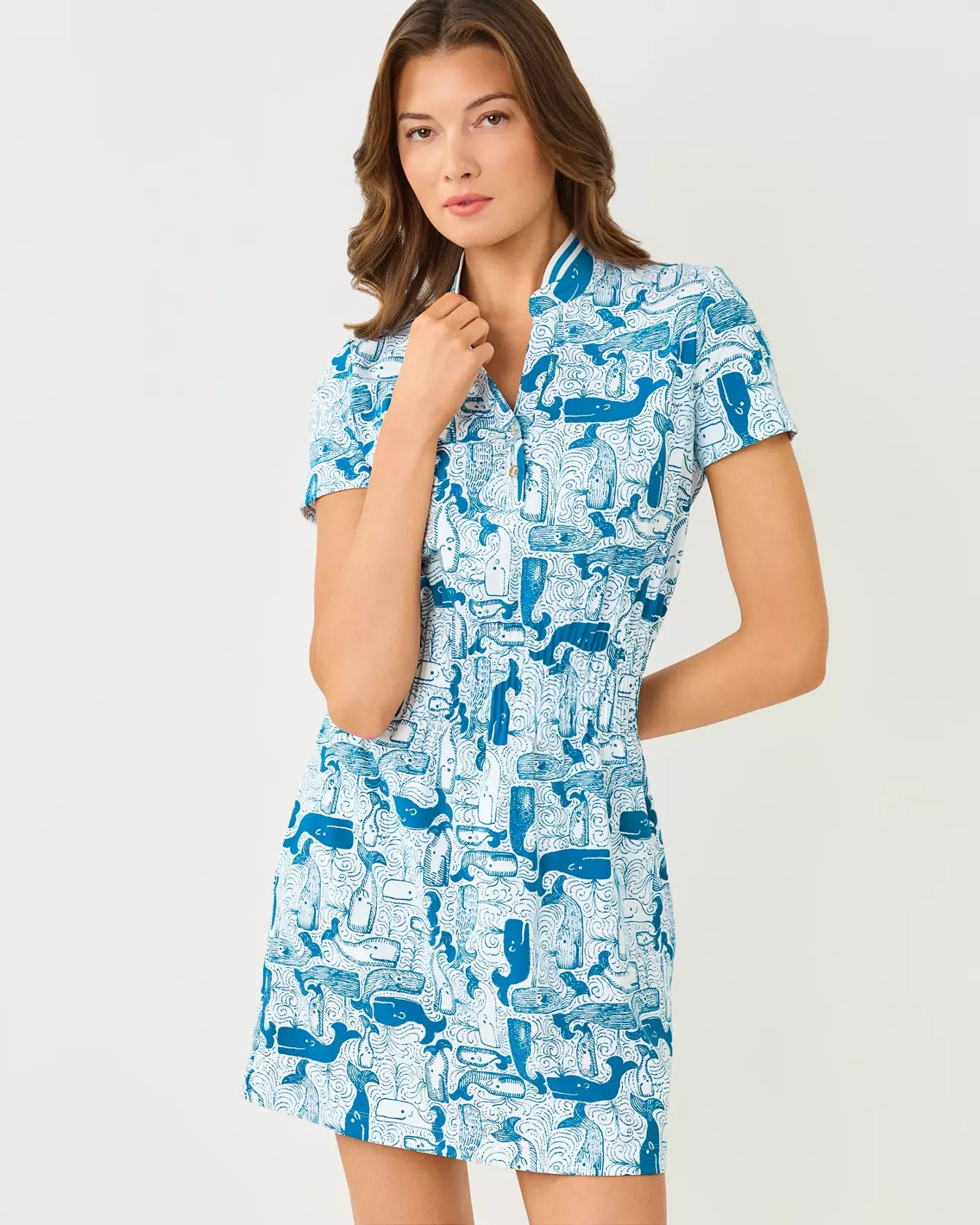 The "Thar She Blows" UPF 50+ Luxletic Love Active Dress by Lilly Pulitzer