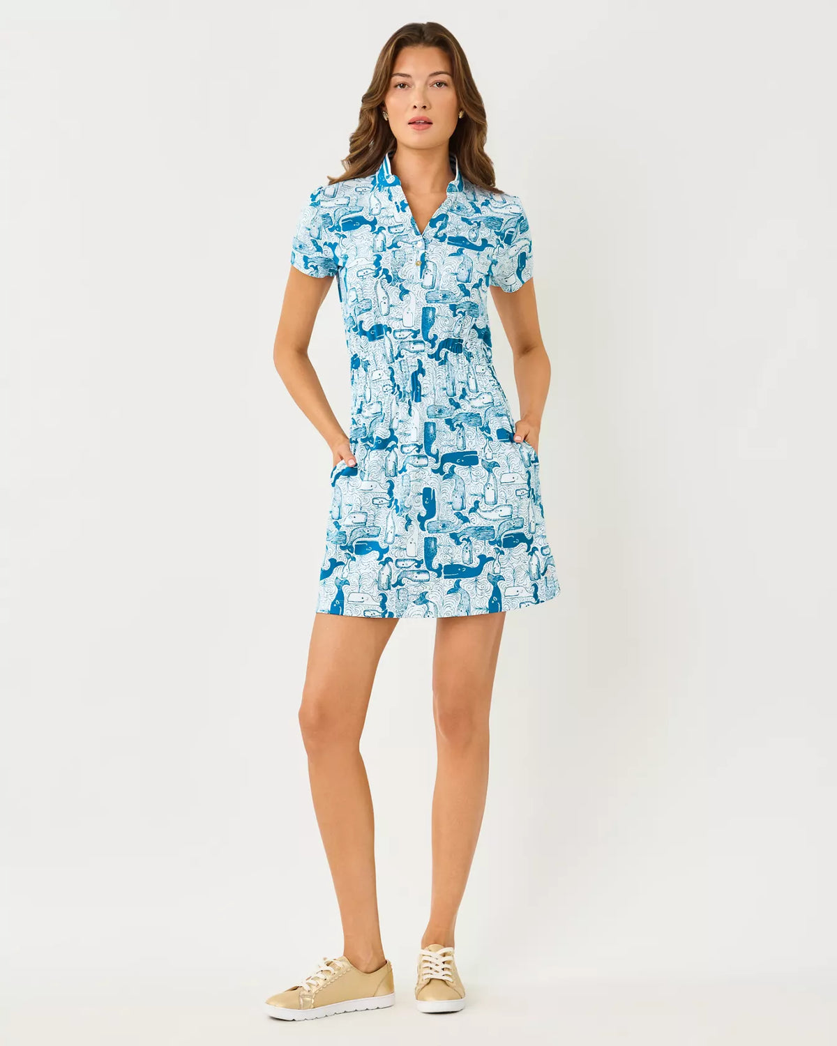 The "Thar She Blows" UPF 50+ Luxletic Love Active Dress by Lilly Pulitzer
