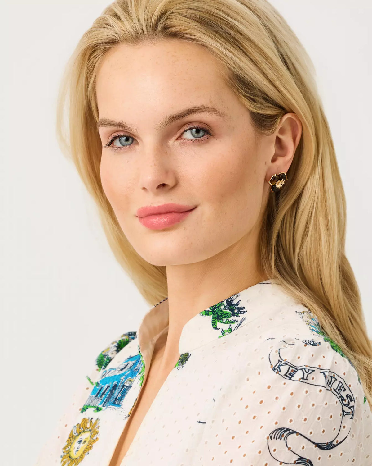 The "Camouflage Catwalk" Earrings by Lilly Pulitzer