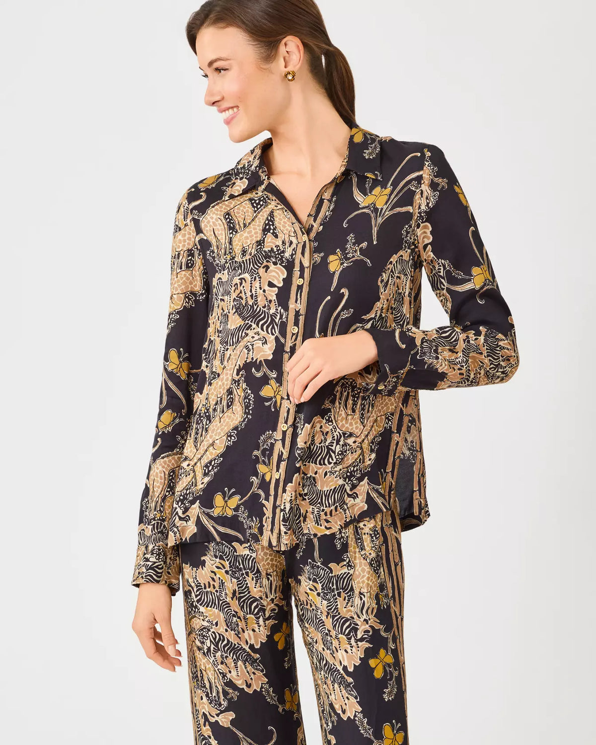 The "Striped Safari" Susana Top by Lilly Pulitzer