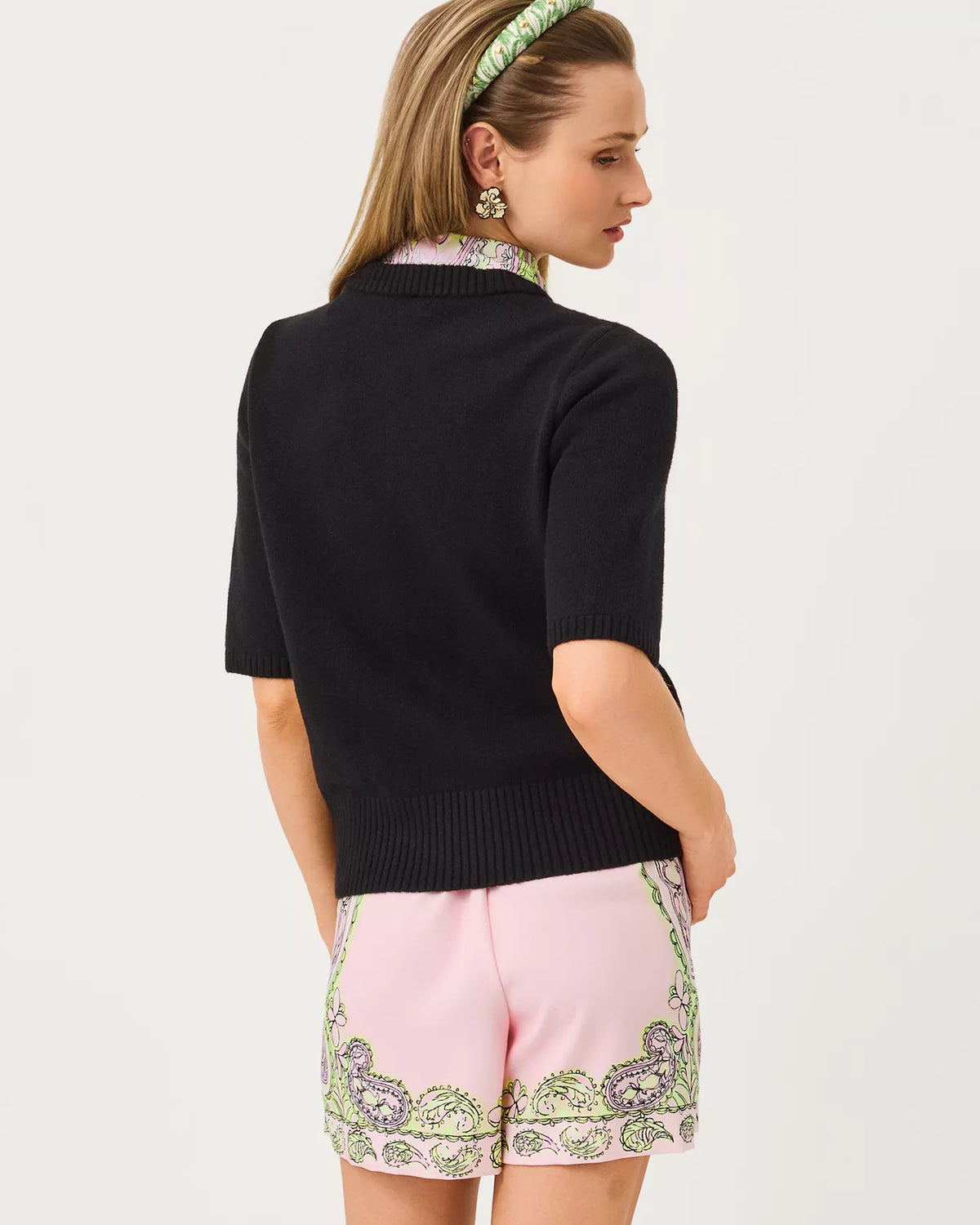 The "Black X Estoril" Viviann Sweater by Lilly Pulitzer