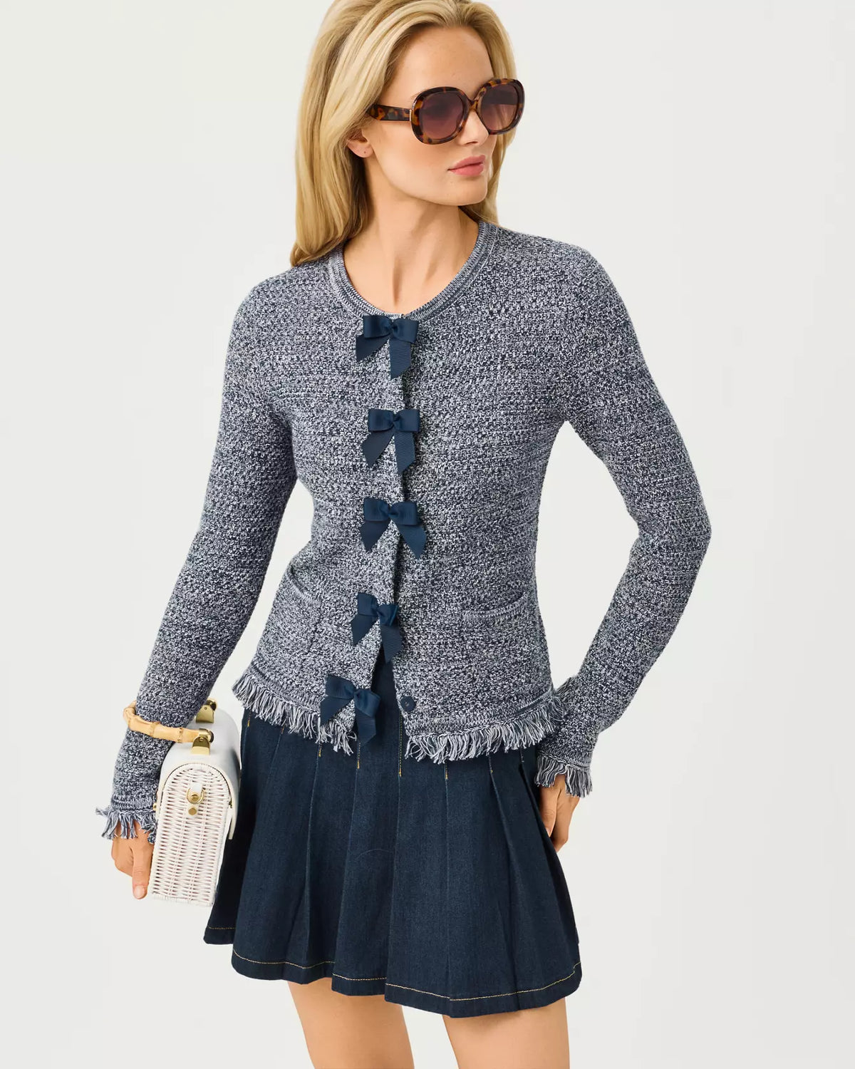 The "Dark Wash" Jayci Denim Mini Skirt by Lilly Pulitzer