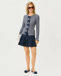 The "Dark Wash" Jayci Denim Mini Skirt by Lilly Pulitzer