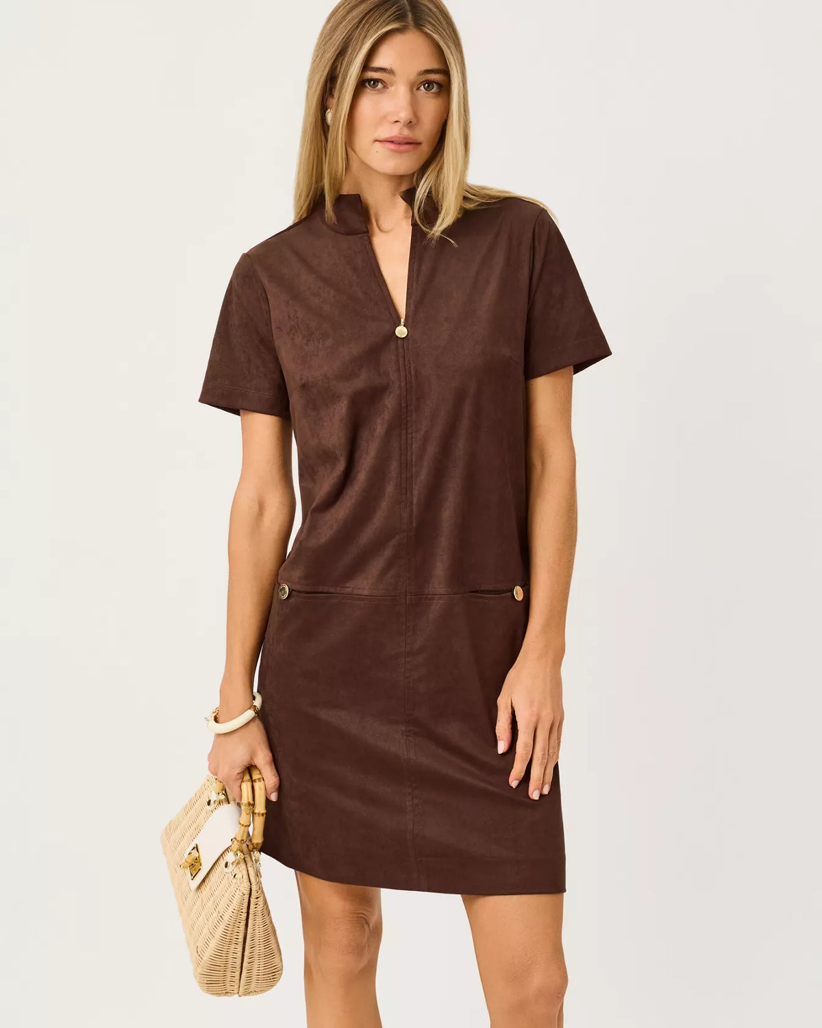 The "Coco Beach" Short Sleeve Rosee Dress by Lilly Pulitzer
