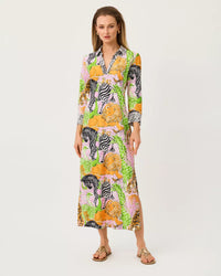 The "Lilly's Zoo" UPF 50+ Mandi Midi Dress by Lilly Pulitzer