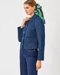 The "Peyser" Quilted Denim Jacket by Lilly Pulitzer