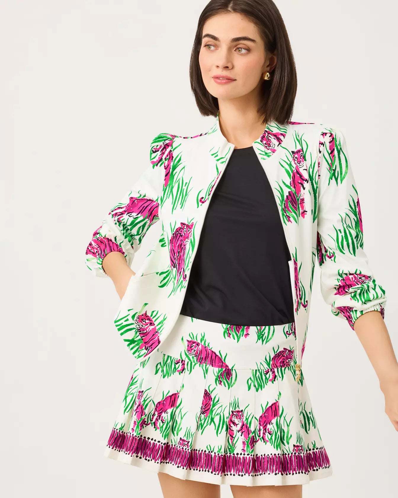 The "Camouflage Catwalk" UPF 50+ Luxletic Noelani Jacket by Lilly Pulitzer