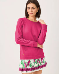 The "Berry Bouquet" New Beach Comber Pullover by Lilly Pulitzer