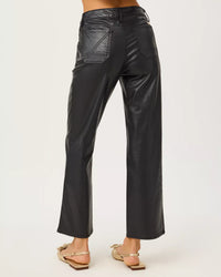 The "Noir" 27" Harleen High Rise Coated Jean by Lilly Pulitzer
