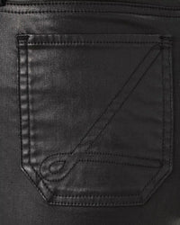 The "Noir" 27" Harleen High Rise Coated Jean by Lilly Pulitzer