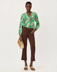 The "Coco Beach" 28" Annet High Rise Crop Flare Pant by Lilly Pulitzer