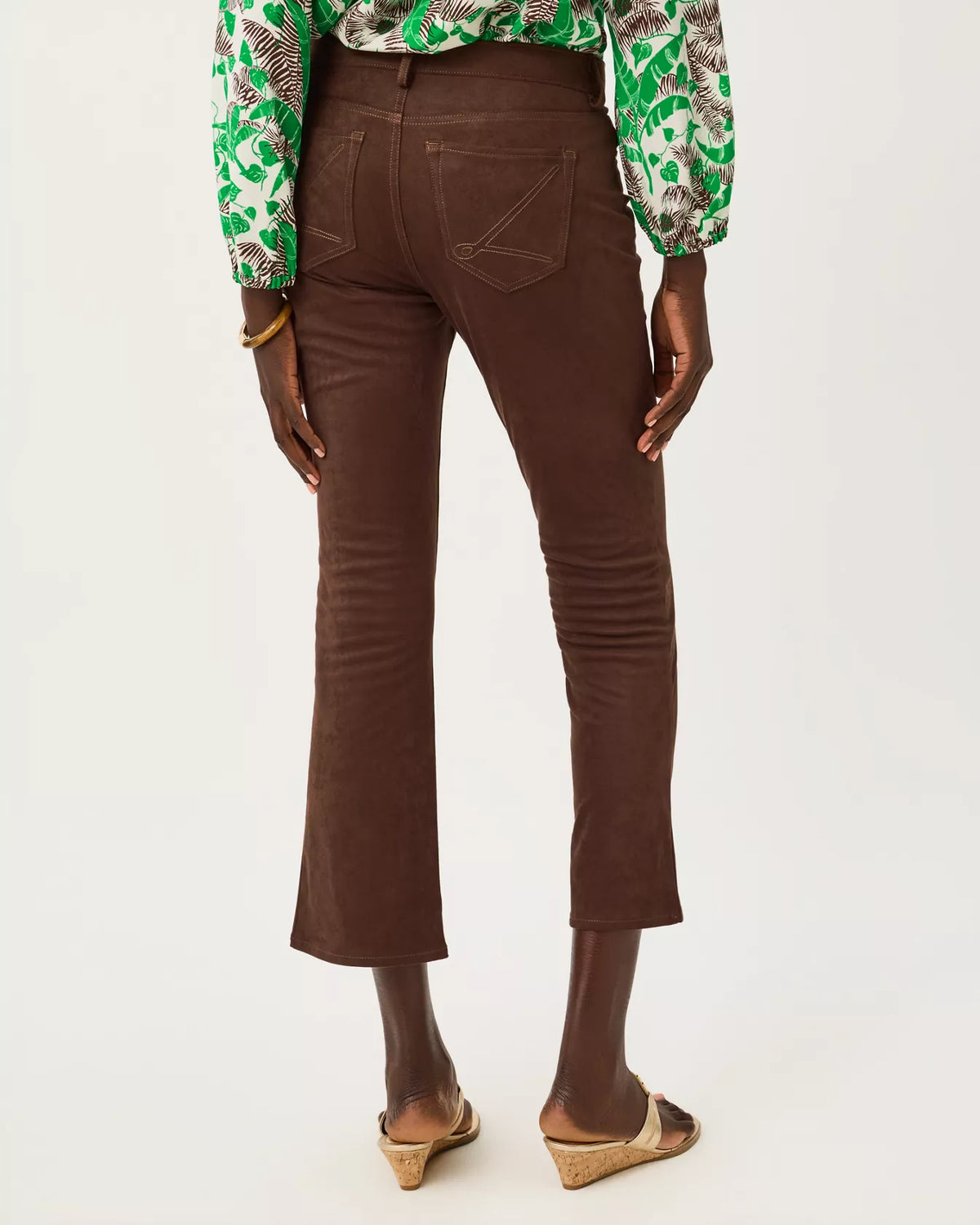 The "Coco Beach" 28" Annet High Rise Crop Flare Pant by Lilly Pulitzer