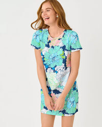 The "Tennessees Hibiscus" Melodie Skirted Romper by Lilly Pulitzer
