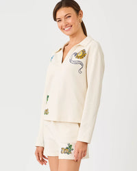 The "Tropical Embellishment" Corvaya Pullover by Lilly Pulitzer