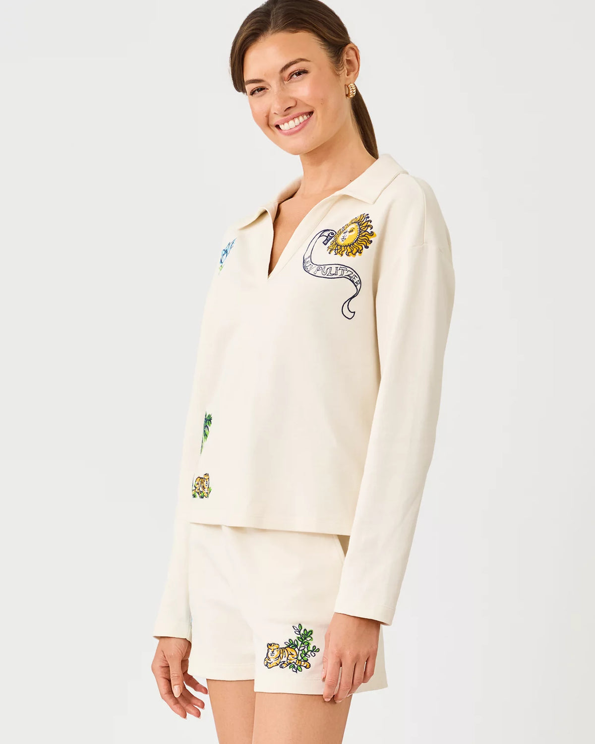 The "Tropical Embellishment" Corvaya Pullover by Lilly Pulitzer