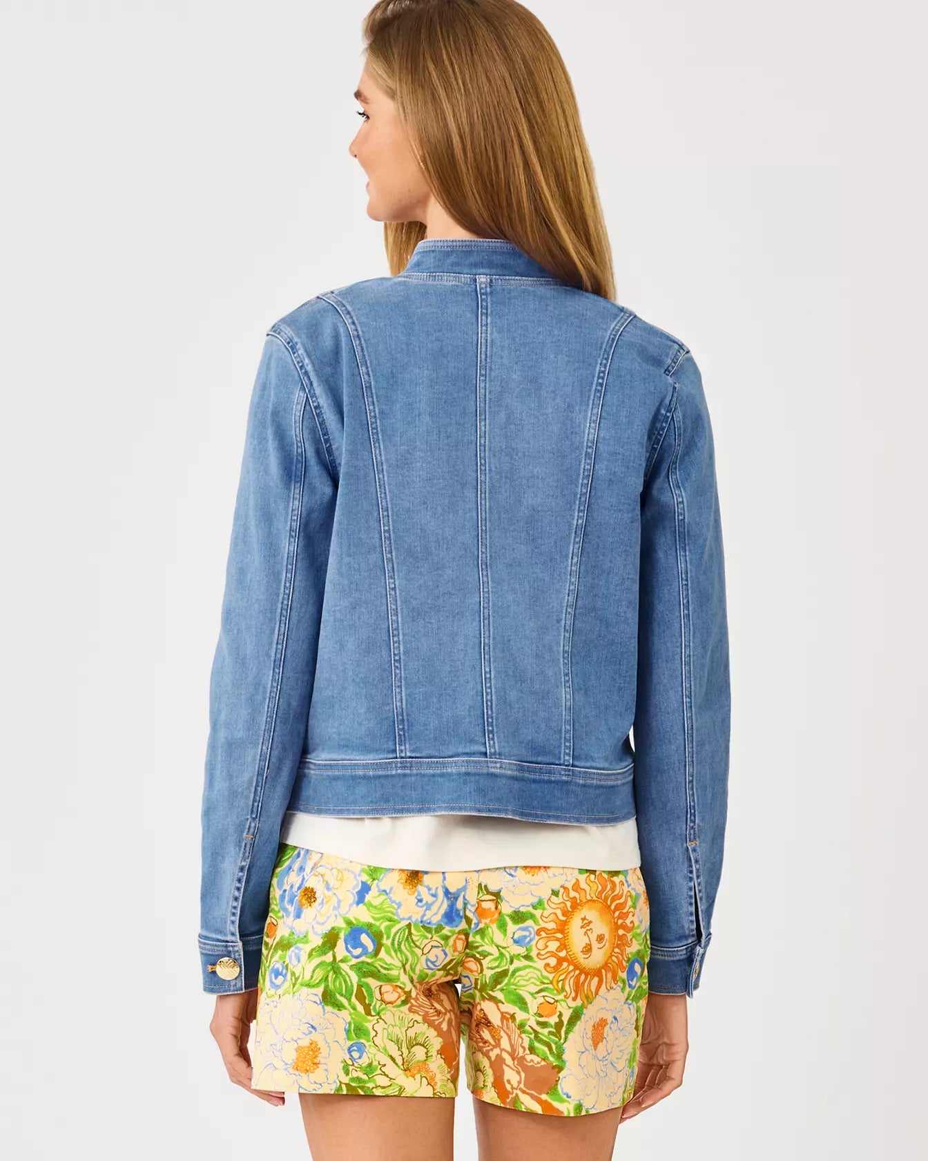 The "Medium Wash" Shepa Denim Jacket by Lilly Pulitzer