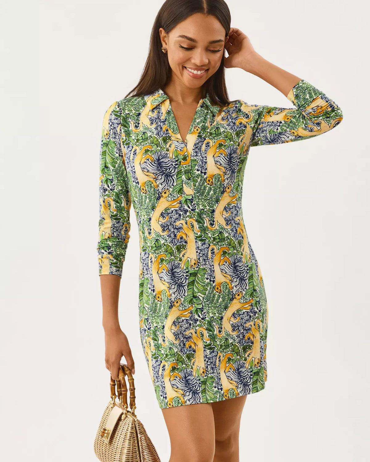 The "Palm Prowl" UPF 50+ Ollie Dress by Lilly Pulitzer