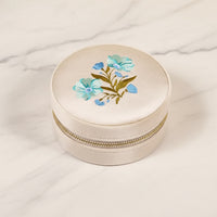 The "Poppin Petals" Round Jewelry Case