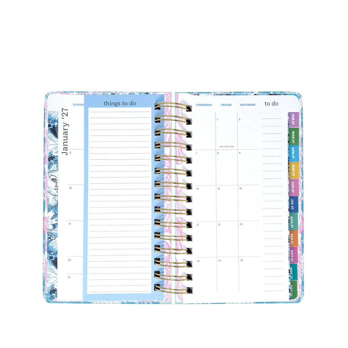 The "Medium 17 Month Agenda" by Lilly Pulitzer
