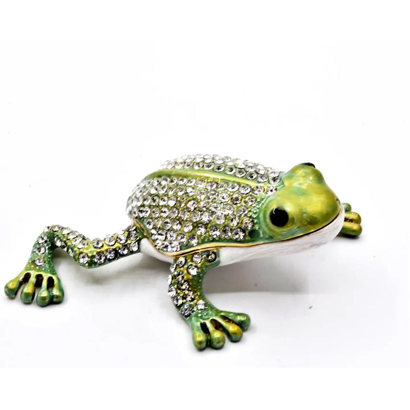 The "Swarovski Leap Frog" Trinket Box