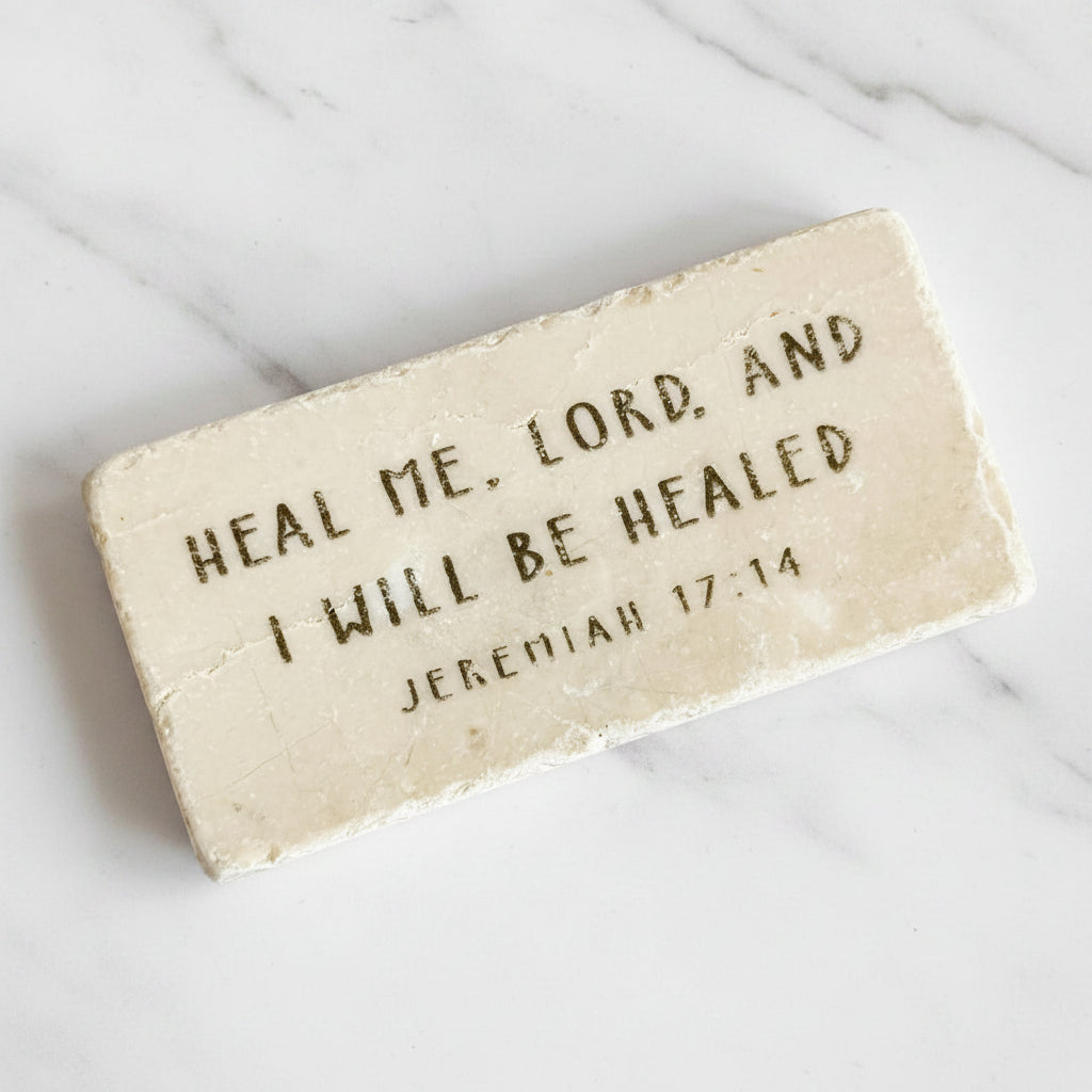 The "Half Block" Scripture Stone Art