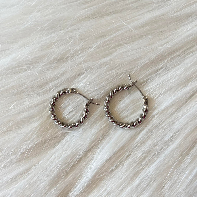 The "Twisted Mini Hoops" Earrings