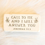 The "Half Block" Scripture Stone Art