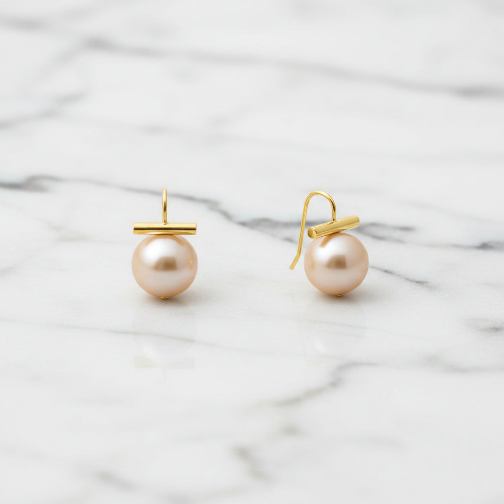 The "Petite +Sweet Pebble Pearls Baby" Earrings by CC & Co Catherine Canino