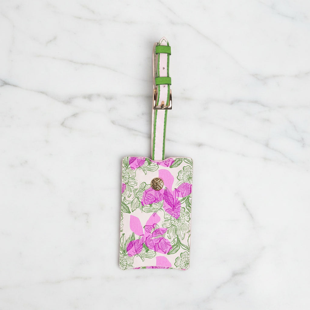 The “Sunset Shadows” Luggage Tag by Lilly Pulitzer