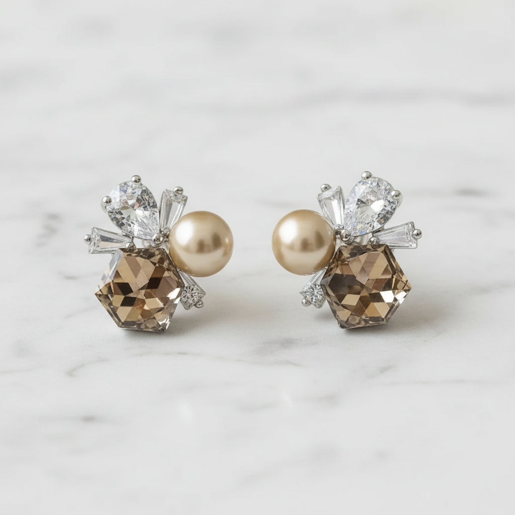 The "Toffee Topaz" Earrings