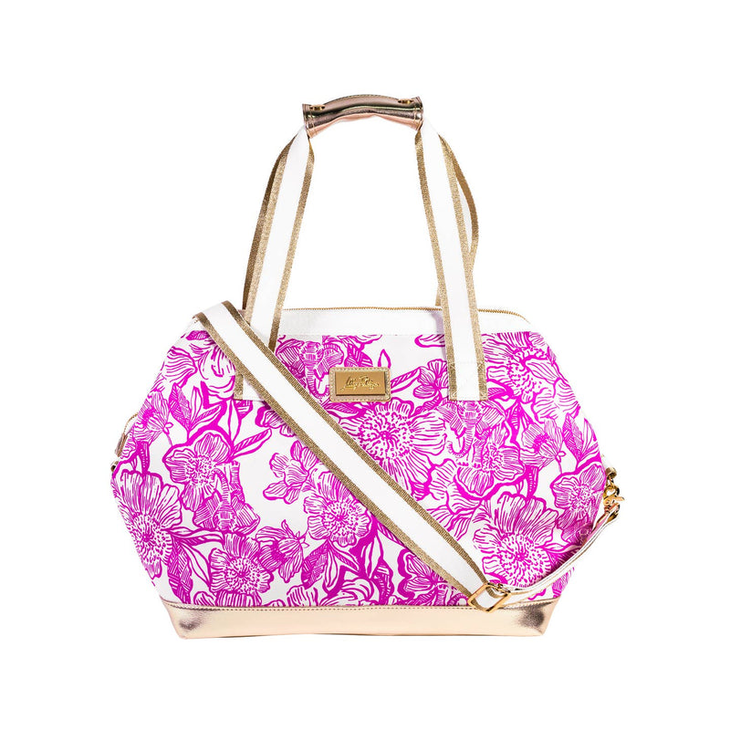 The “Unforgettable Pink” Neoprene Cooler by Lilly Pulitzer