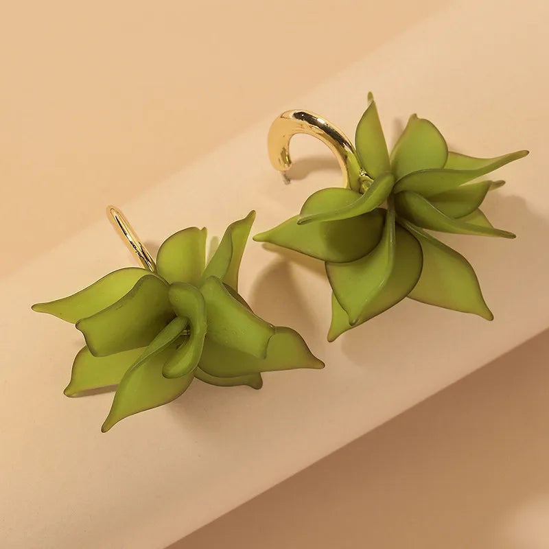 The "Verdant Petals" Earrings