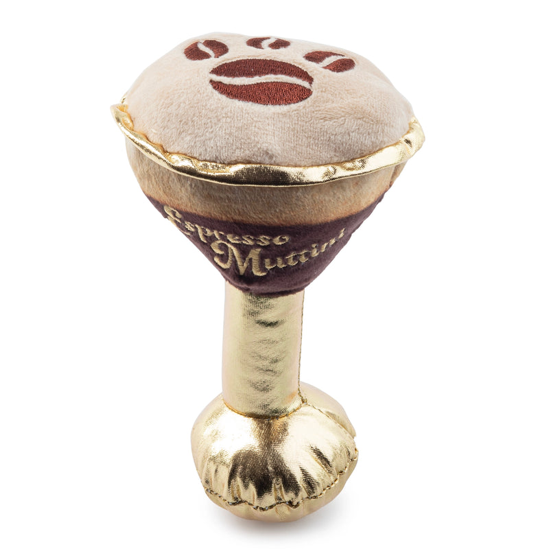 The "Espresso Muttini" Dog Toy