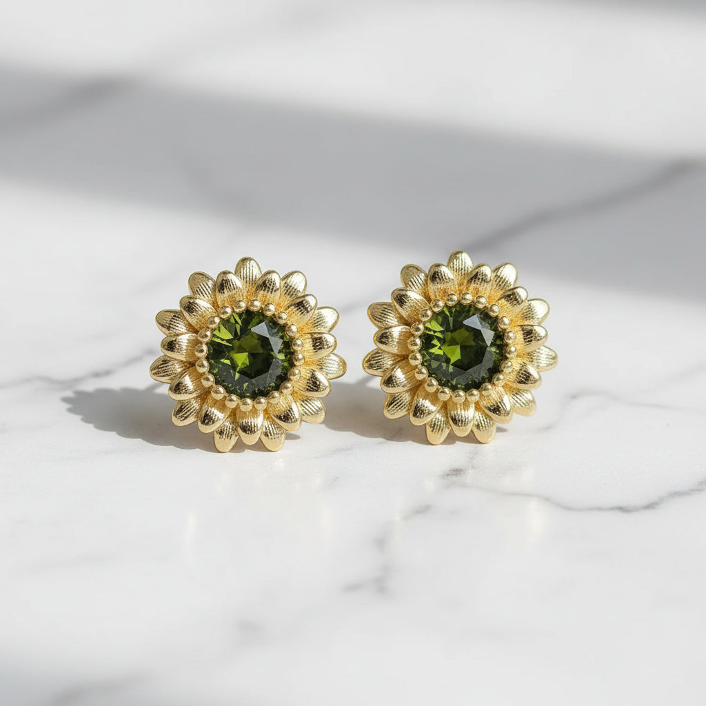 The "Olive Bloom" Earrings